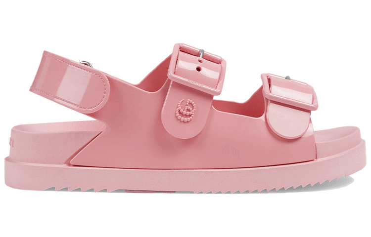 Сандалии с ремешком Gucci Studded Double G Sandals - изображение 2