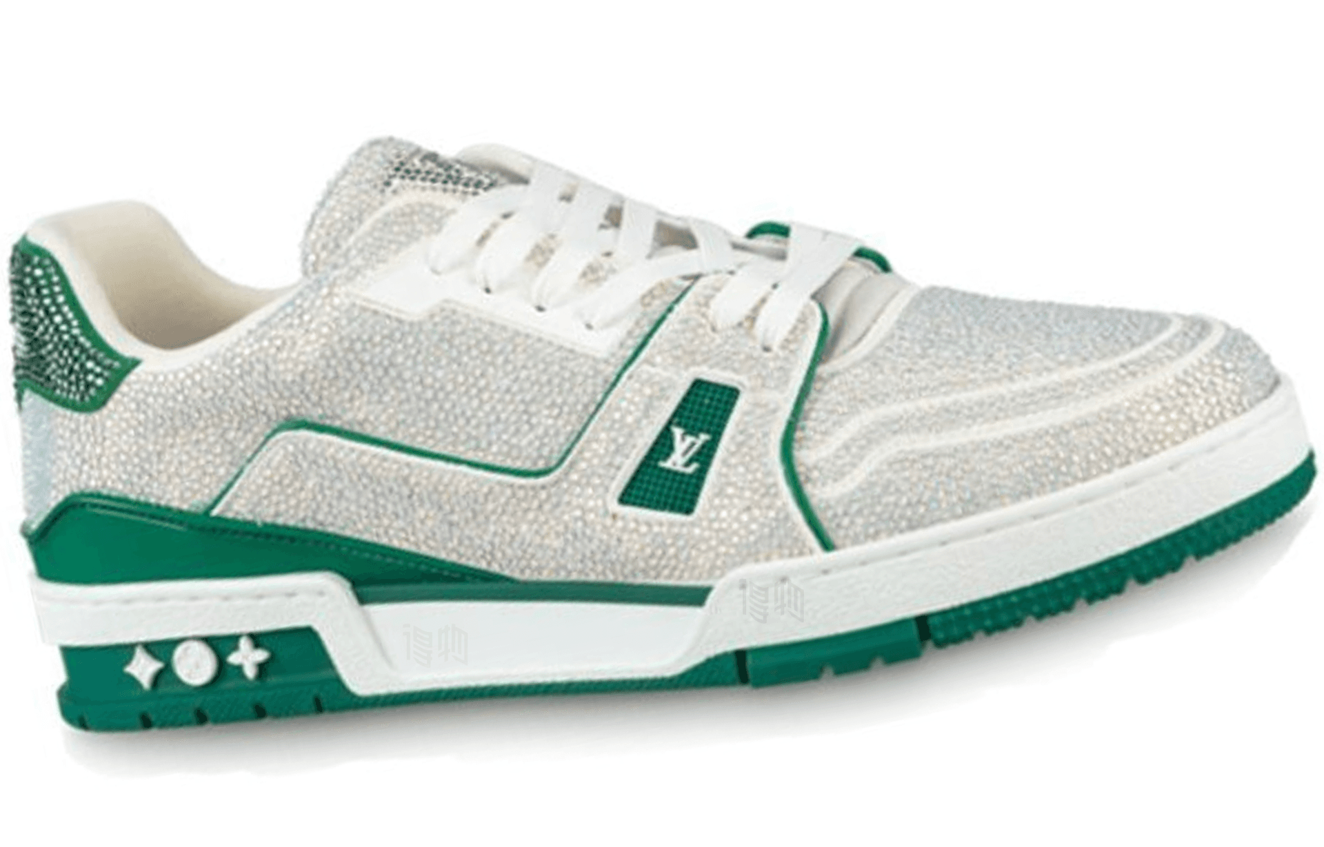 Кроссовки Louis Vuitton Trainer White Green - изображение 3
