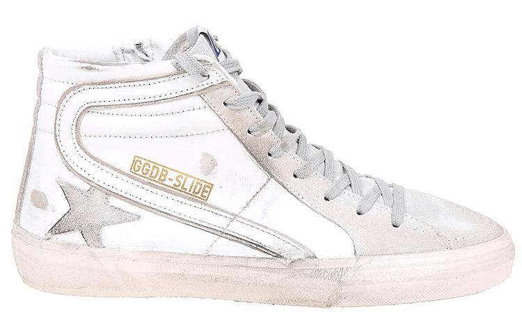Кроссовки Golden Goose High Top Sneakers White Distressed - изображение 2