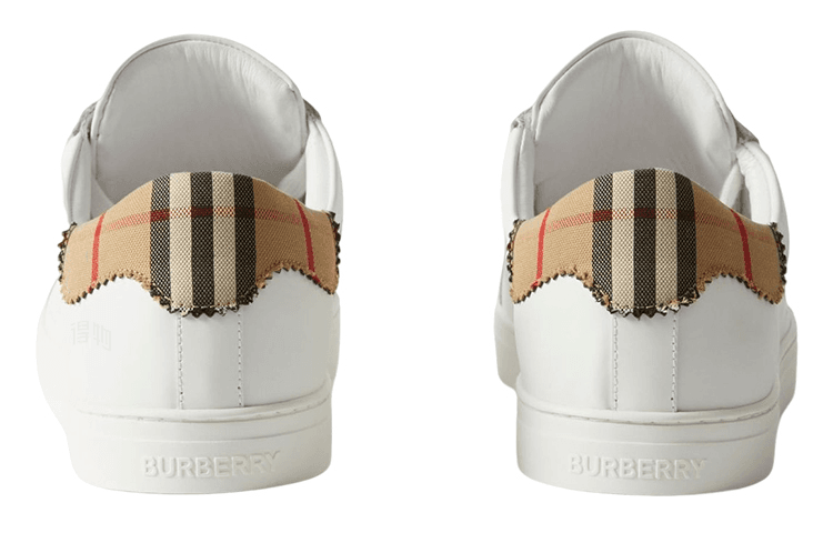 Кроссовки Burberry Low-Top Sneakers White Brown - изображение 5