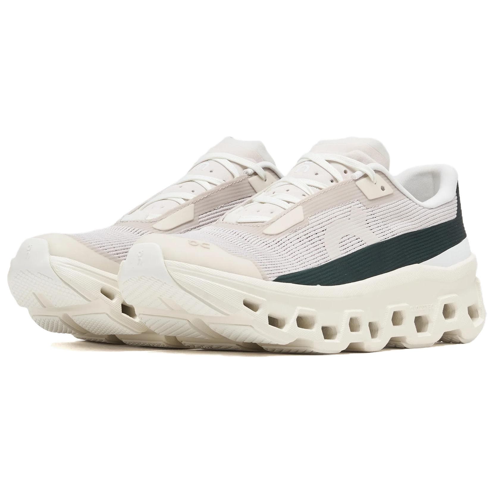 Кроссовки для бега On Cloudmonster Void Поддержка Low Топ Беговые кроссовки Women's White Зелёный - изображение 3
