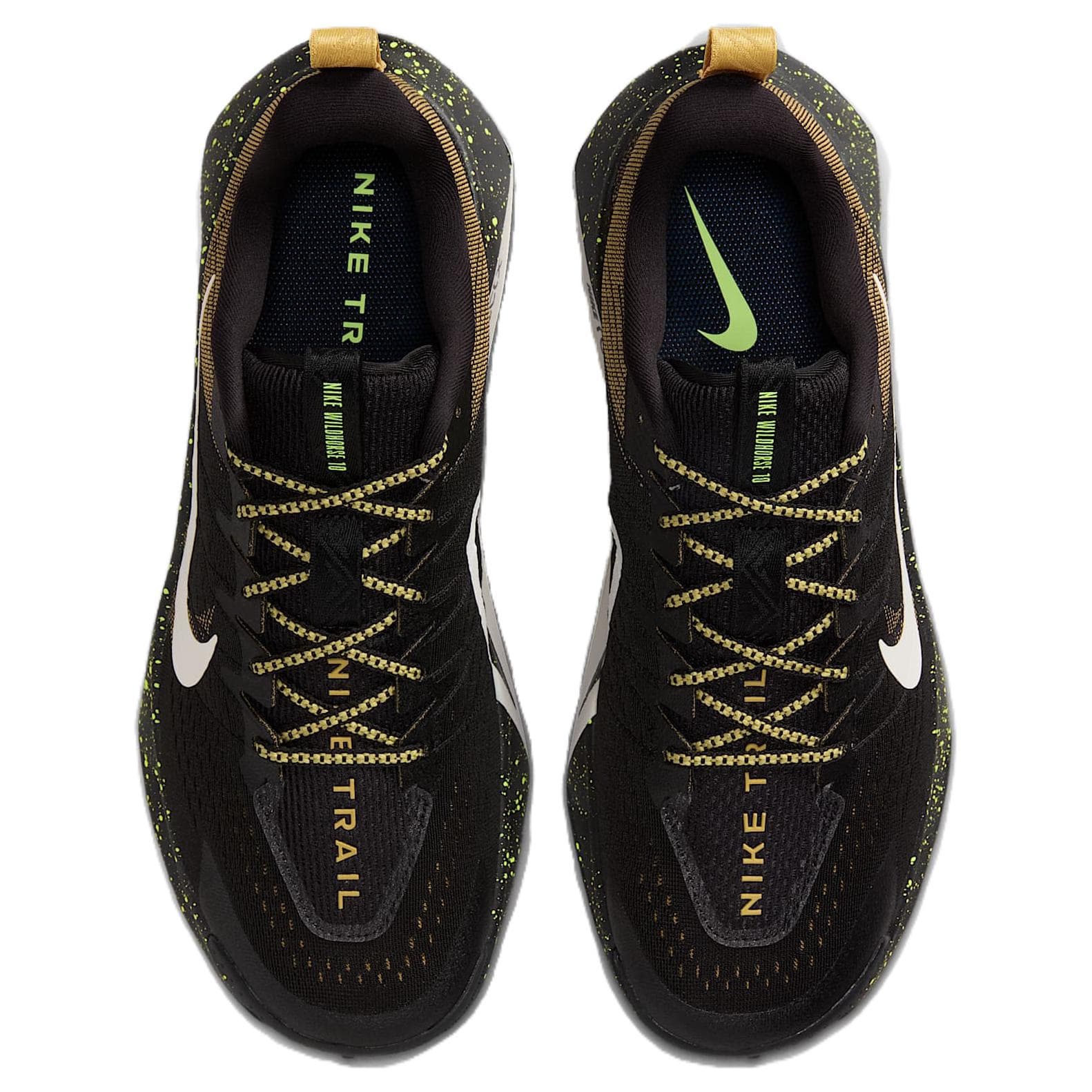 Кроссовки для бега NIKE Wildhorse 10 Дышащий Oтскок Дышащий And Упругий Беговые кроссовки Мужской Черный белый - изображение 4