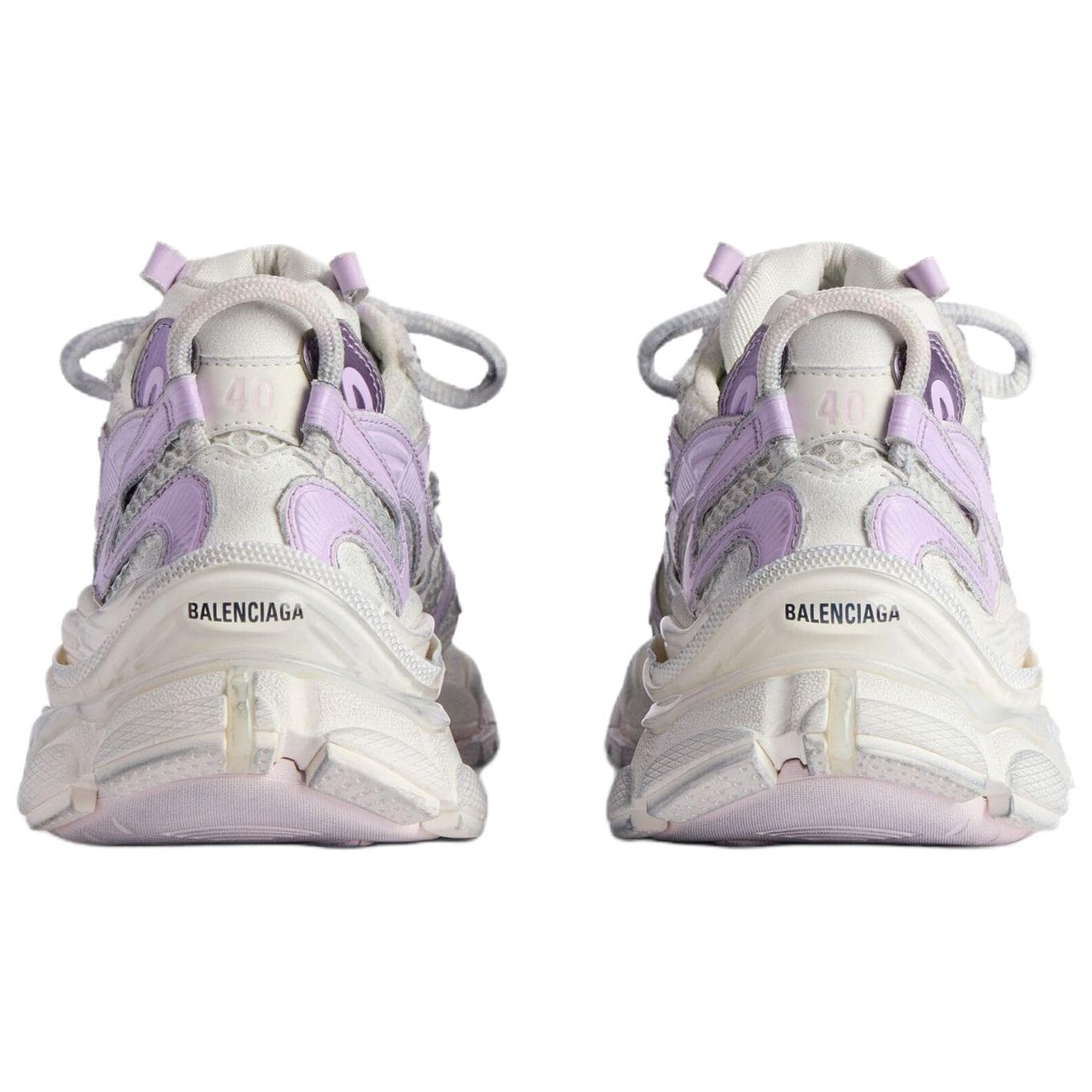 Кроссовки Balenciaga Runner2,0 Runner 2,0 Градиентный Lines Низкий Топ Массивные Кроссовки Женские Серый Розовый - изображение 6