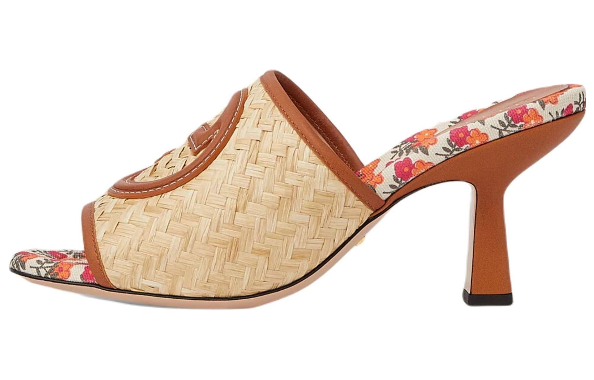 Сандалии Gucci Slide Sandals Beige Brown - изображение 1