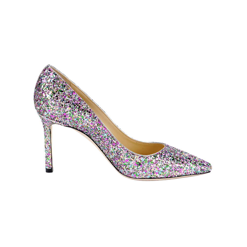 Туфли Jimmy Choo Romy Glitter Pointed Toe Heels - изображение 2