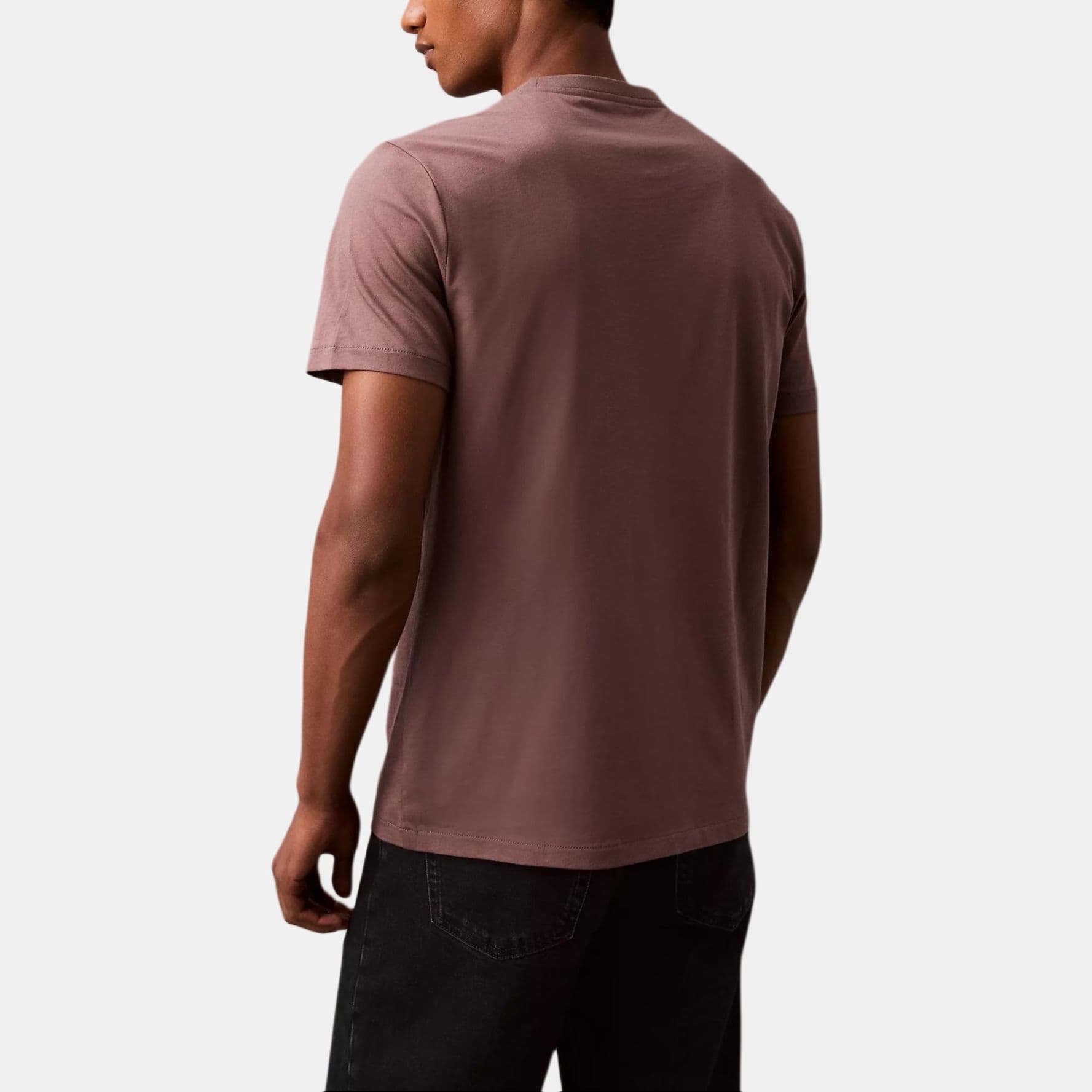 Футболка Calvin Klein T-рубашка мужская сливовый трюфель - изображение 2
