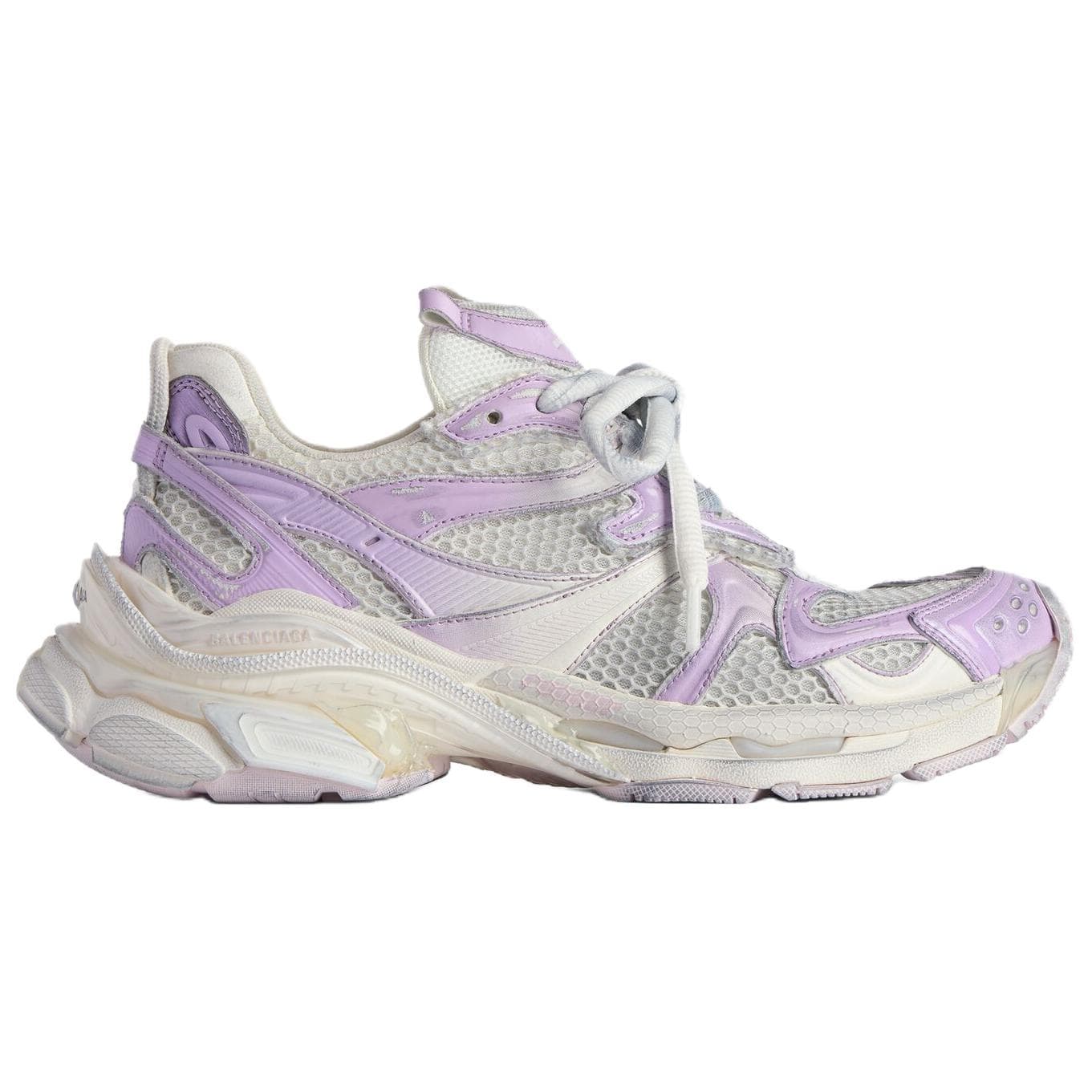 Кроссовки Balenciaga Runner2,0 Runner 2,0 Градиентный Lines Низкий Топ Массивные Кроссовки Женские Серый Розовый - изображение 2