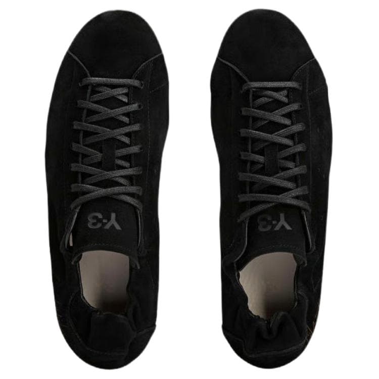 Кроссовки Y 3 Stan Smith Stan Smith Lo Замша Устойчивая к истиранию Низкий Топ Повседневная обувь Женская Черная - изображение 4