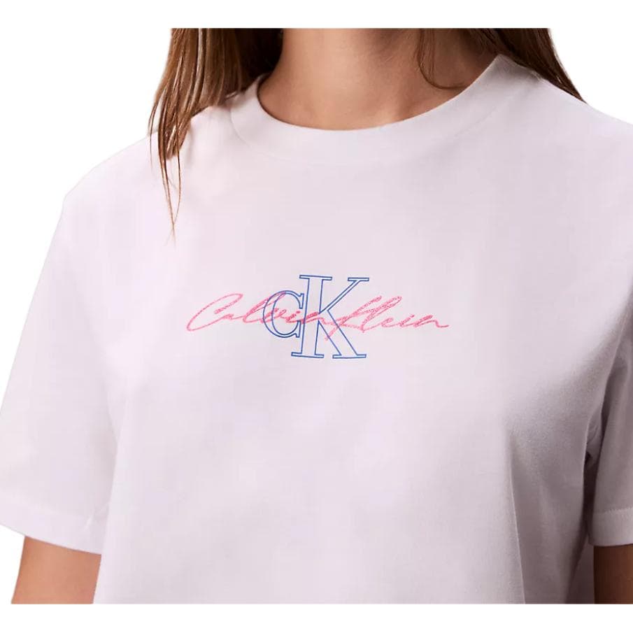 Футболка Calvin Klein Ярко-белые Женские Футболки - изображение 2