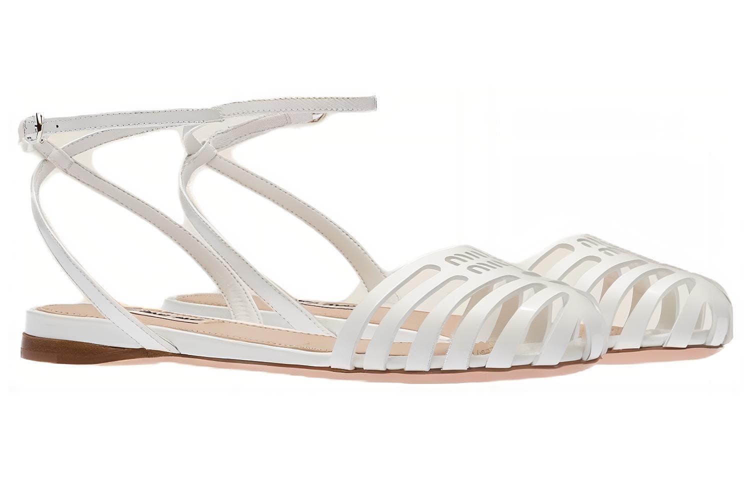 Тапочки Miu Miu D'Orsay White - изображение 3