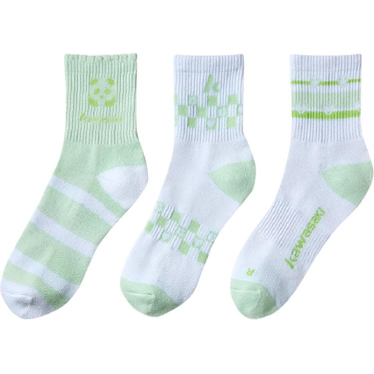 Носки Носки Kawasaki High женские 3 упаковки розовый зеленый синий - изображение 2