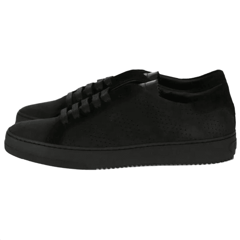 Кроссовки OFF-WHITE Телячья кожа Круглый носок Плоская подошва Низкие кроссовки Мужские Черный - изображение 3