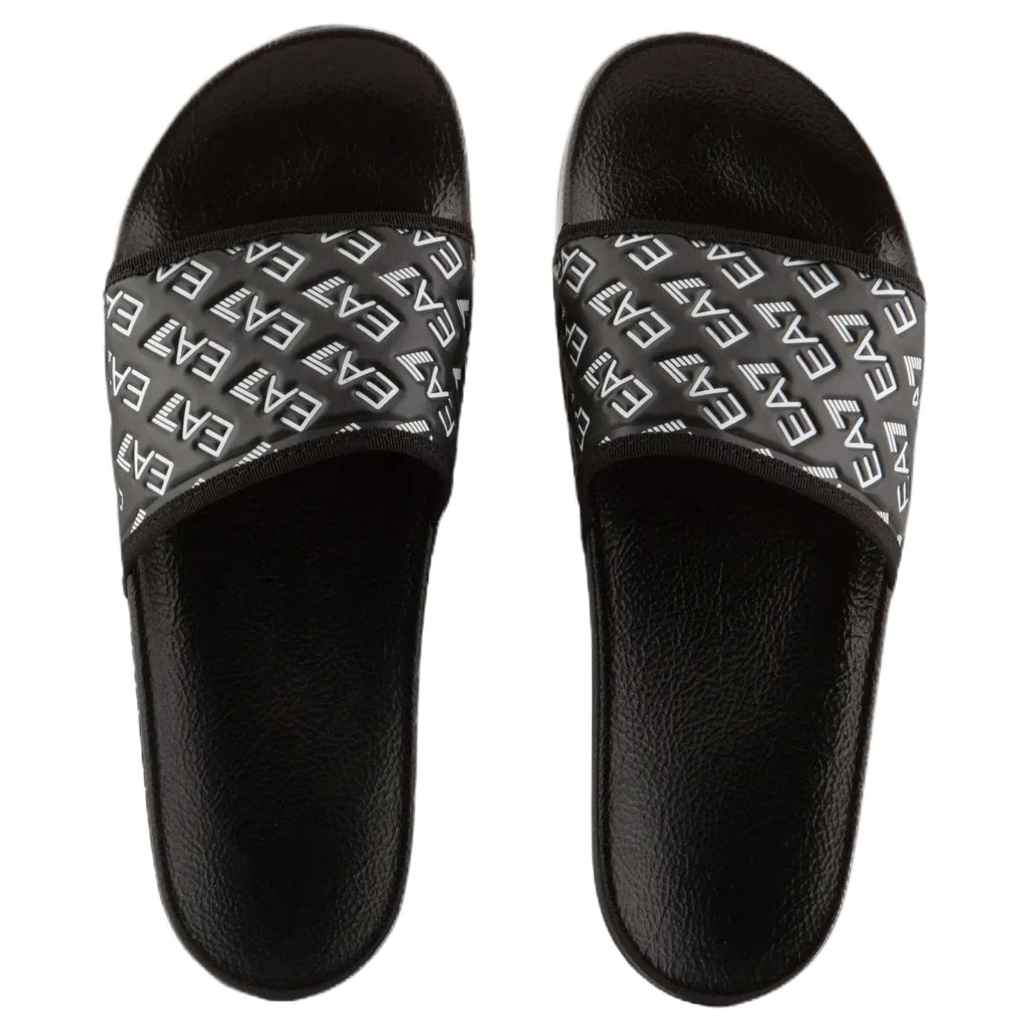 Сандалии EMPORIO ARMANI EA7 Шлепанцы Унисекс Черный - изображение 3