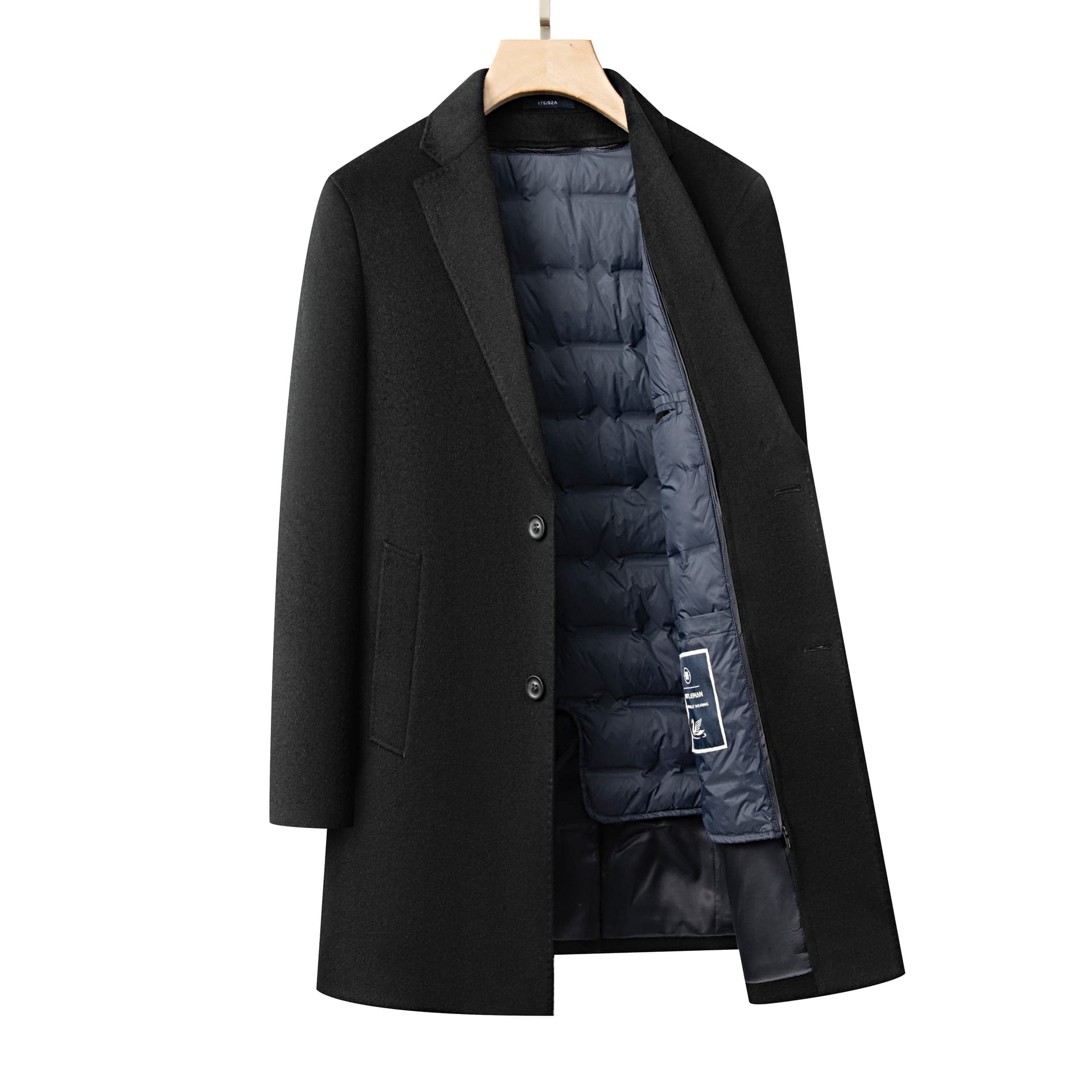 Пальто PIERRE CARDIN Черное Мужское Пальто - изображение 3