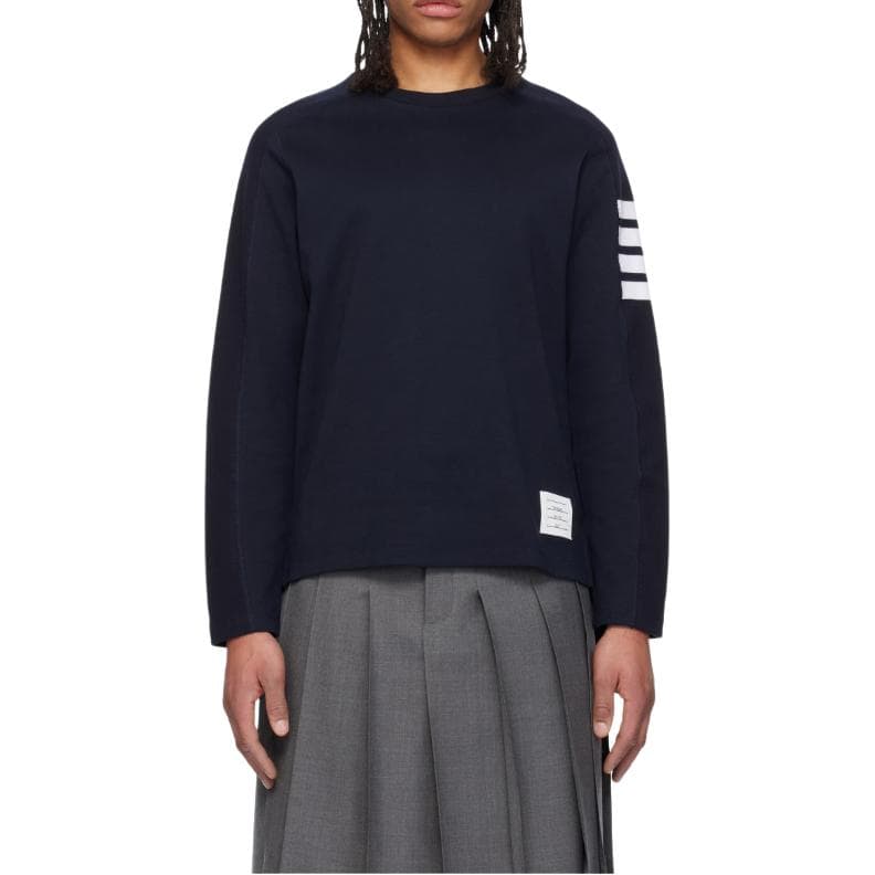 Футболка THOM BROWNE · Футболка Женская Морской Синий - изображение 4
