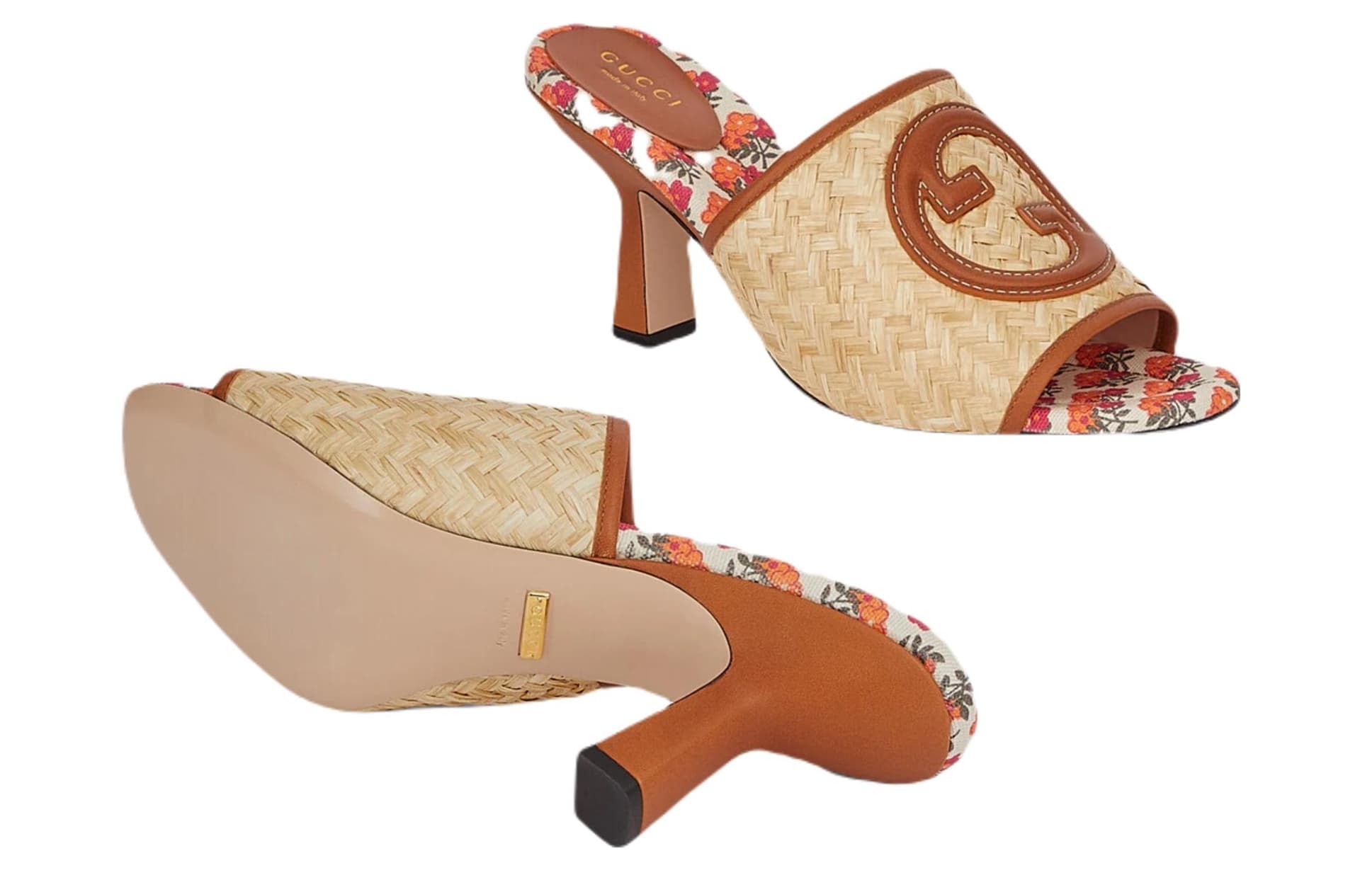 Сандалии Gucci Slide Sandals Beige Brown - изображение 5