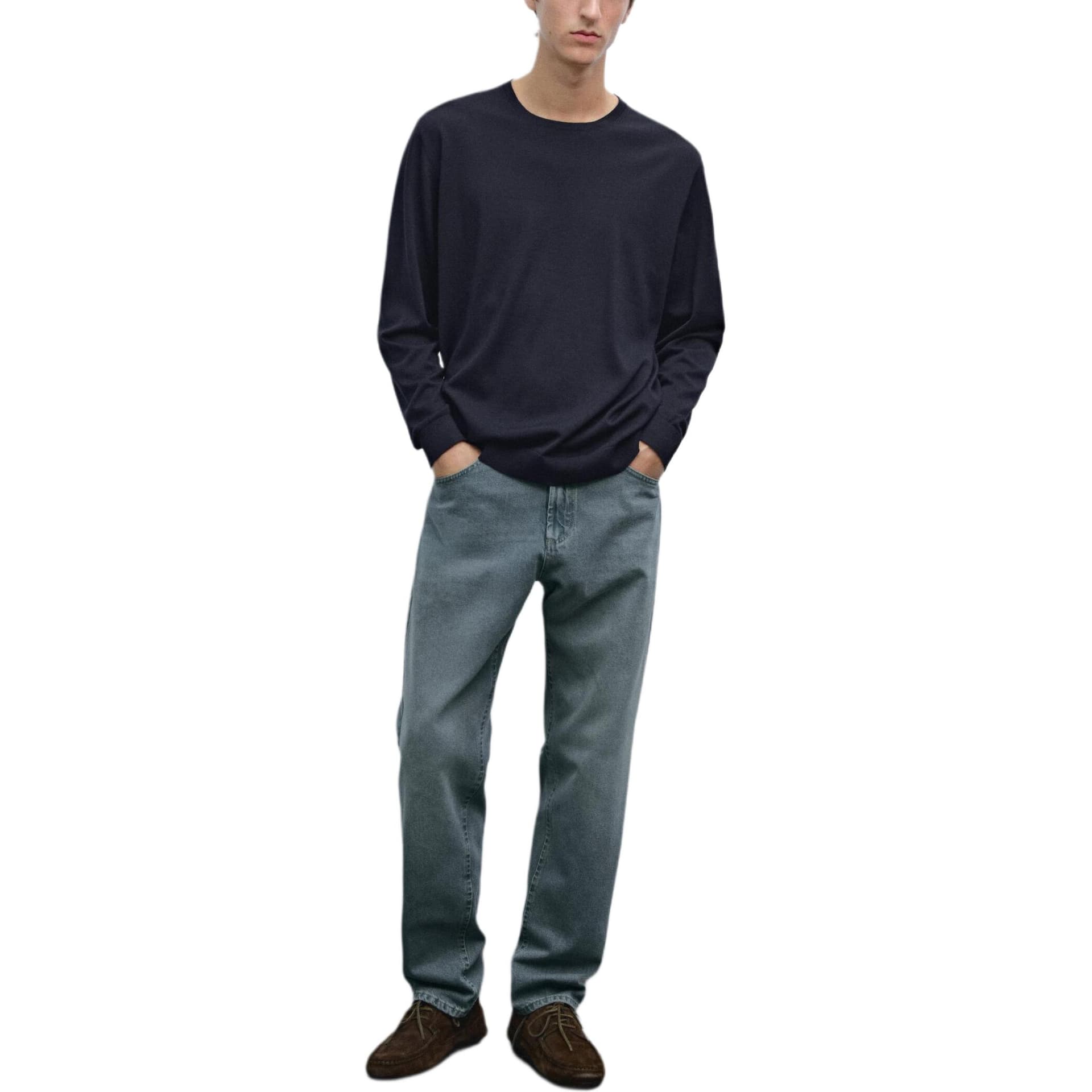 Massimo Dutti Синий Мужской Трикотаж - изображение 4