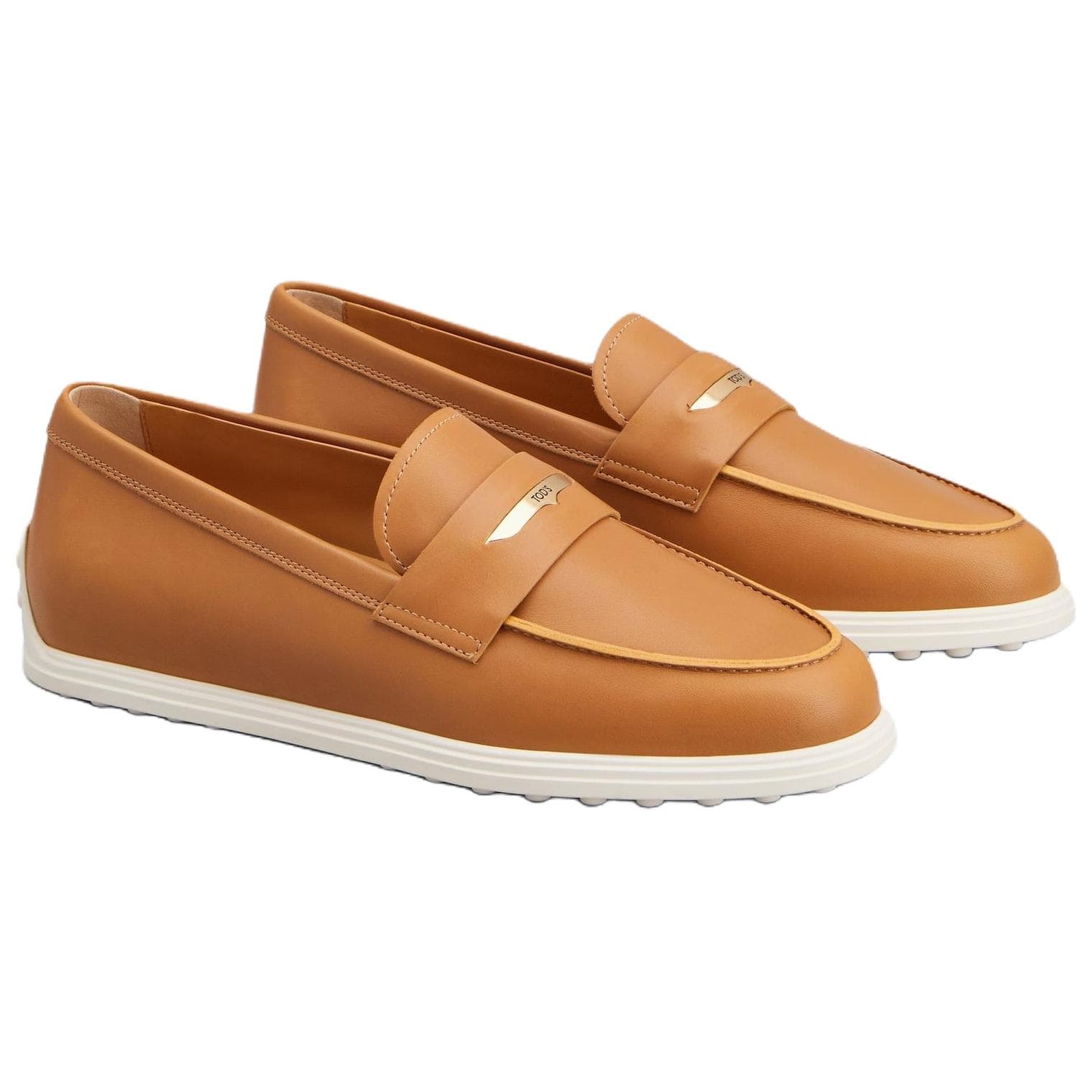 TOD'S Кожа Gommino Loafers Женские Коричневый - изображение 3