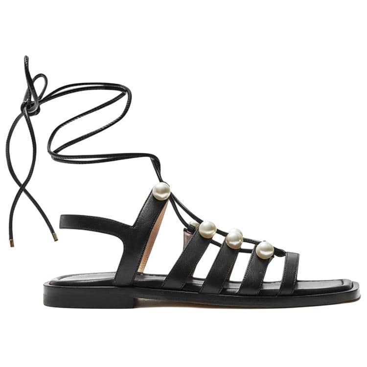 Тапочки stuart weitzmanSW Goldie Lace-up - изображение 2