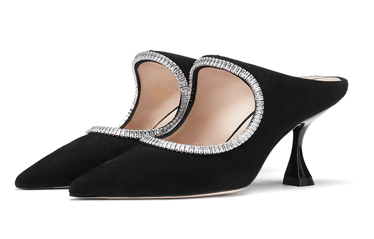 Туфли stuart weitzman Xcurve Crystal 75 Mule - изображение 4