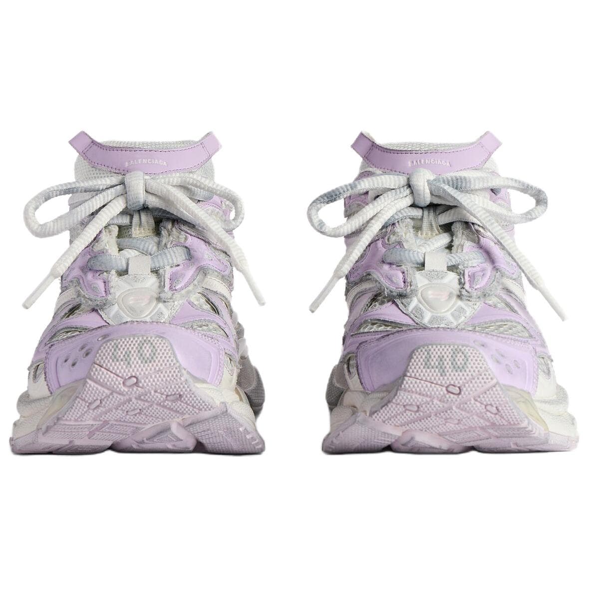 Кроссовки Balenciaga Runner2,0 Runner 2,0 Градиентный Lines Низкий Топ Массивные Кроссовки Женские Серый Розовый - изображение 4