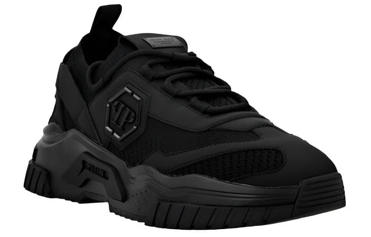Кроссовки PHILIPP PLEIN Runner Hexagon Low Топ Повседневная обувь Унисекс Черный - изображение 3