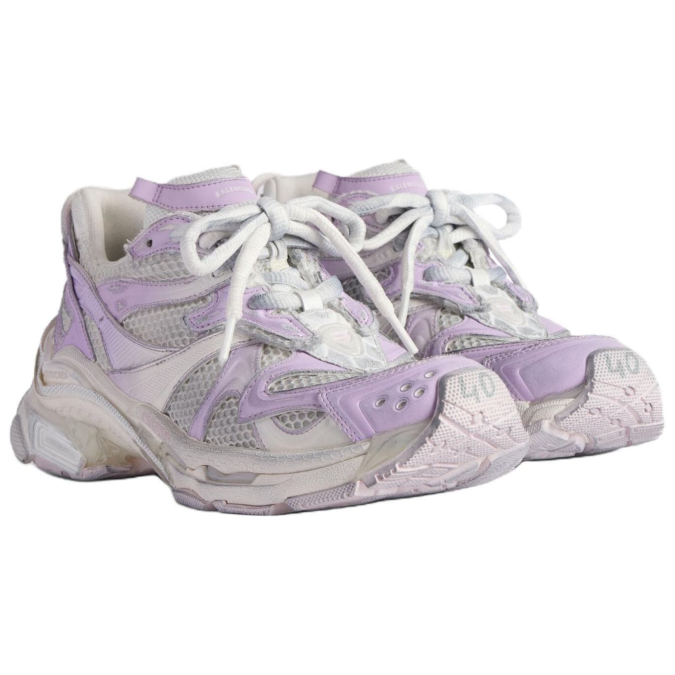 Кроссовки Balenciaga Runner2,0 Runner 2,0 Градиентный Lines Низкий Топ Массивные Кроссовки Женские Серый Розовый - изображение 3