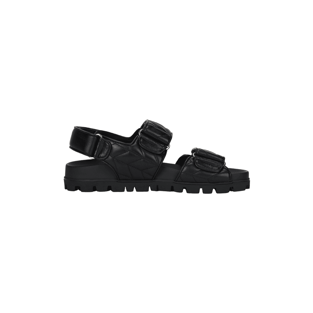 Шлёпанцы Miu Miu Leather Open Toe Sandals Black - изображение 2