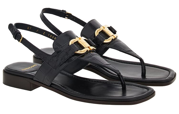 Шлёпанцы FERRAGAMO GANCINI 1.5cm - изображение 2