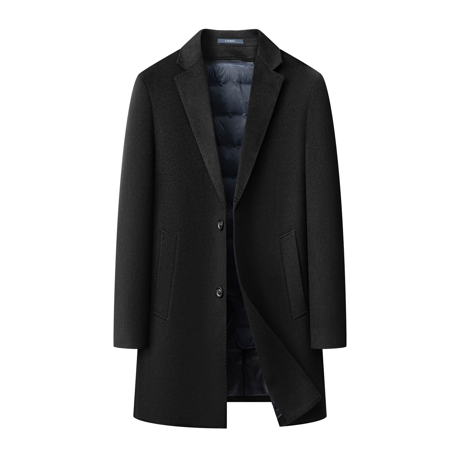 Пальто PIERRE CARDIN Черное Мужское Пальто - изображение 1