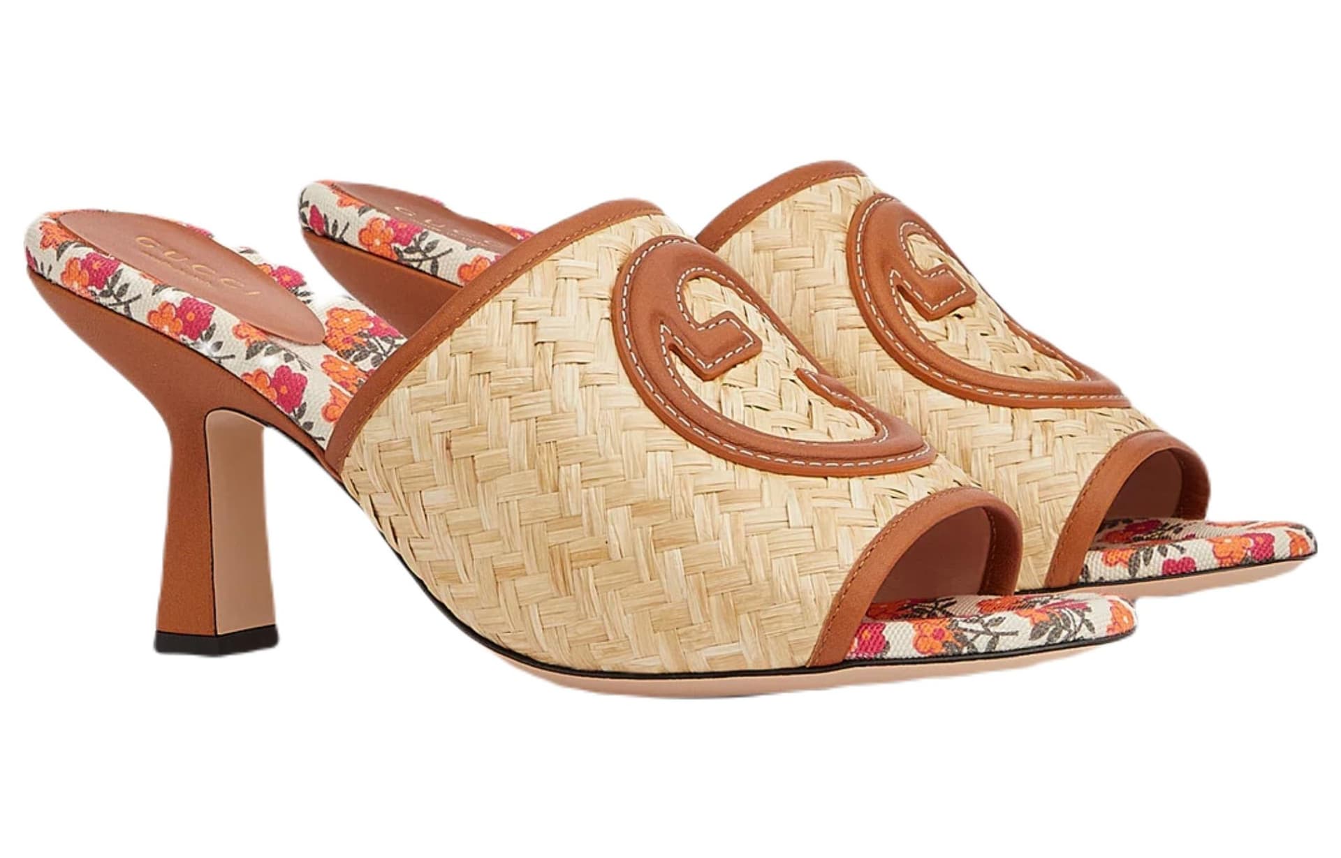 Сандалии Gucci Slide Sandals Beige Brown - изображение 2