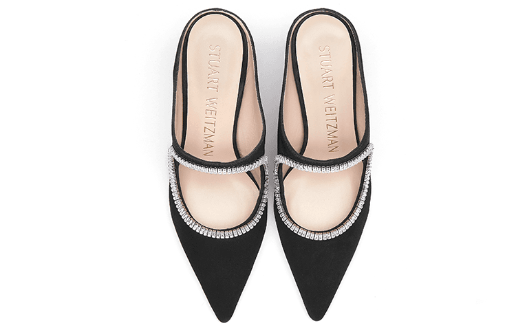 Туфли stuart weitzman Xcurve Crystal 75 Mule - изображение 6