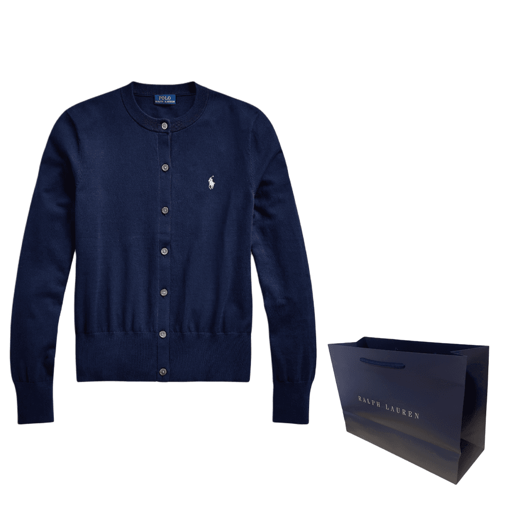 Кофта Polo Ralph Lauren SS22 Трикотаж Стандартный Размер Женский Синий - изображение 5