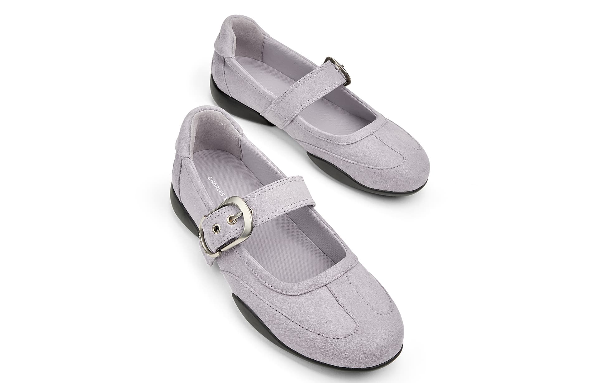 CHARLES&KEITH Балетки Мэри Джейн на плоской подошве 2,5 см весенние повседневные в спортивном стиле - изображение 6
