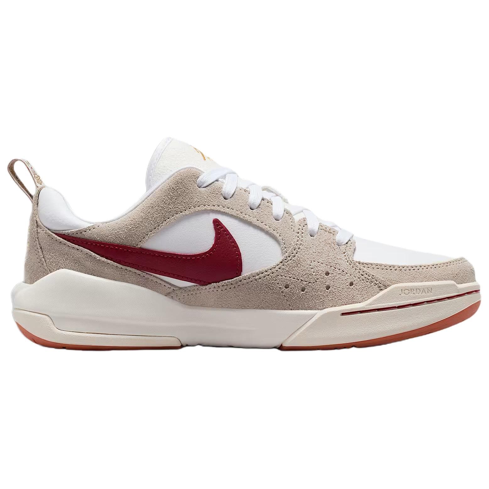 Кроссовки Джордан CMFT Era Дышащий Low Топ Ретро-баскетбольные кроссовки Women's White Красный - изображение 2