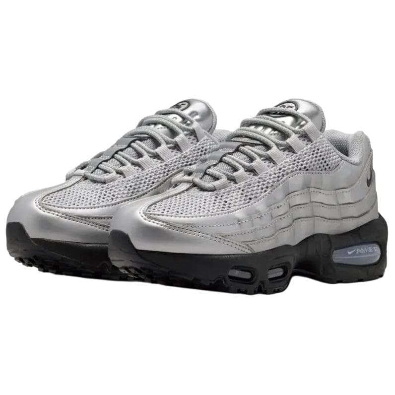 Кроссовки для бега Nike Air Max 95 Беговые кроссовки Унисекс Серебристый Черный - изображение 3