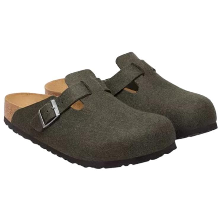 Сандалии Биркенсток Бостон Дышащая Обувь Birkenstock Унисекс Мох Зеленый Стандартный (Стандартный) Свободный крой - изображение 2