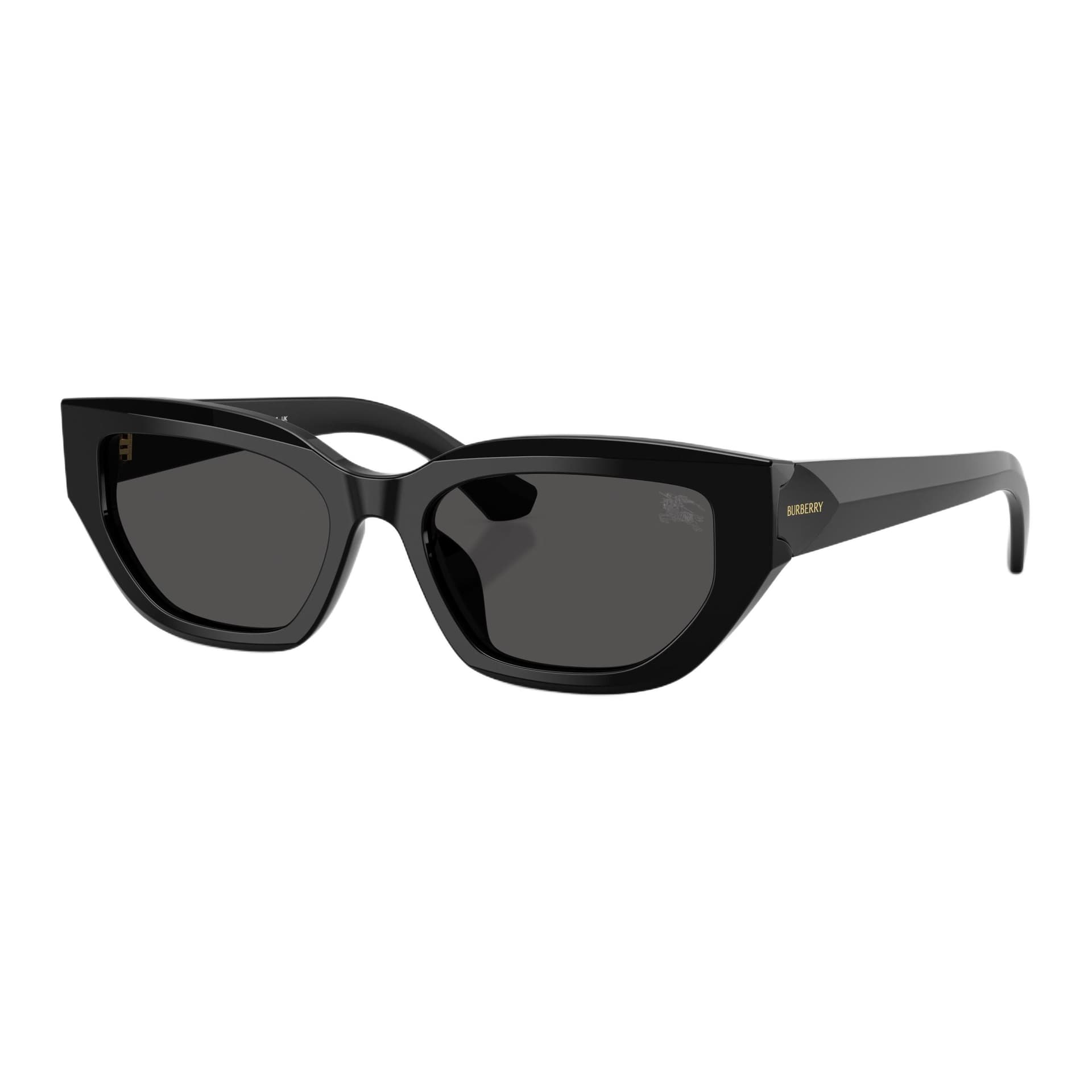 Солнцезащитные очки Burberry Ацетатная пластина Рамка Кошачий глаз Солнцезащитные очки Женские Черный - изображение 1