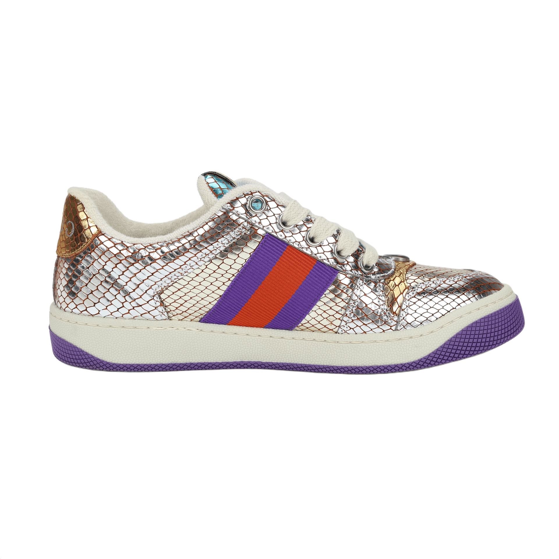 Кроссовки Gucci Screener Silver Purple - изображение 2