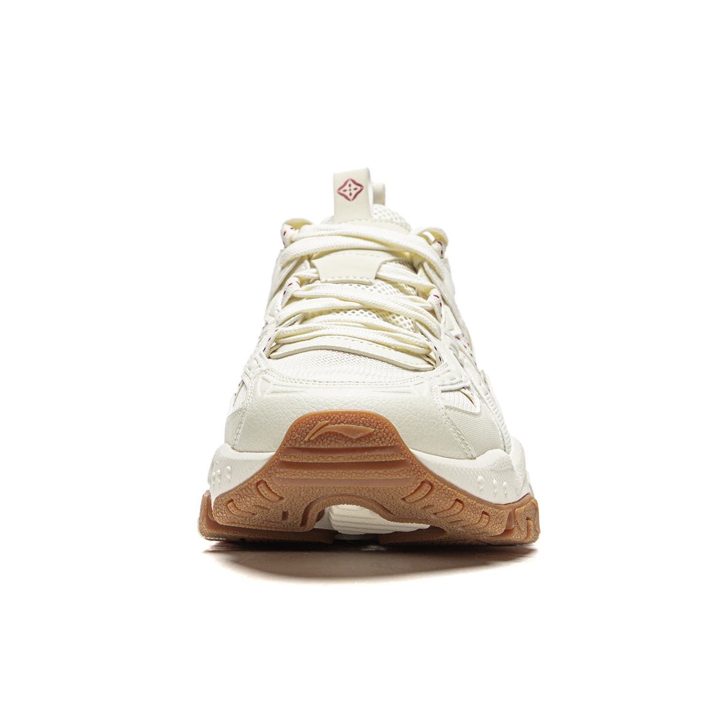 Кроссовки Li-Ning Винтаж/дворцовый стиль Обувь на платформе Увеличение роста Модный тренд Лоу-топы Повседневный Мужской Экрю - изображение 6