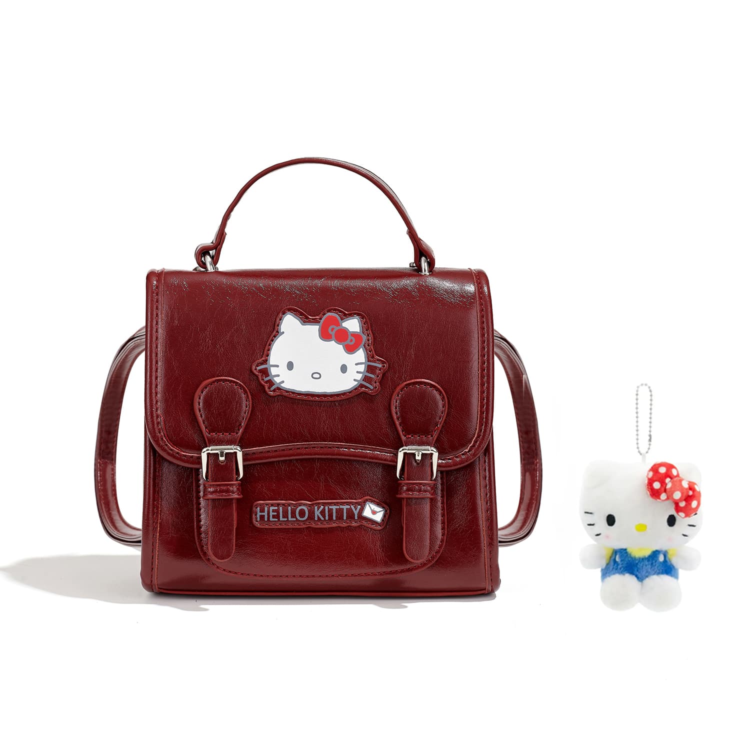 Рюкзак Sanrio Hello Kitty Синтетическая кожа Рюкзак Стандартный (Standard) Женский Бордовый - изображение 6