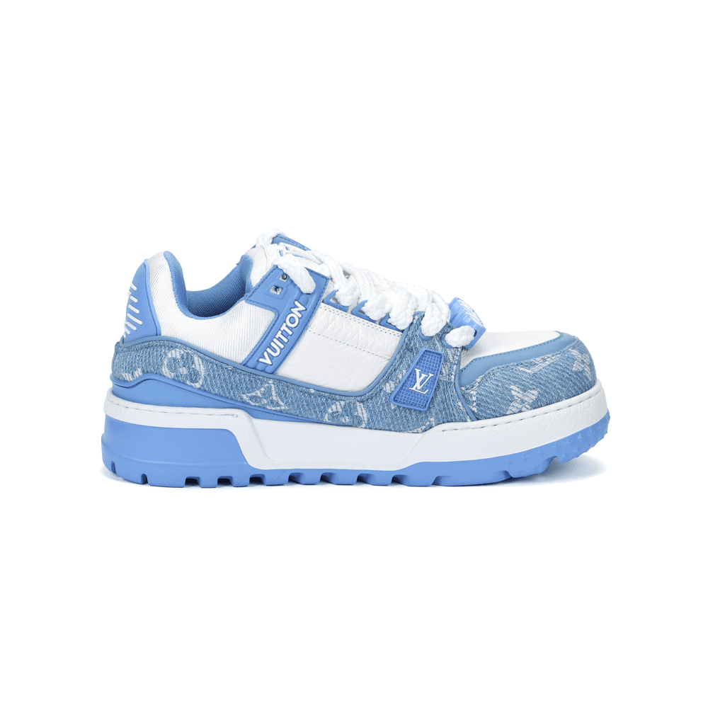Кроссовки Louis Vuitton Trainer Maxi Blue White - изображение 2
