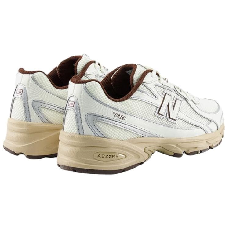 Кроссовки New Balance NB 740 Дышащие Низкие Кроссовки массивные Унисекс Экрю - изображение 4