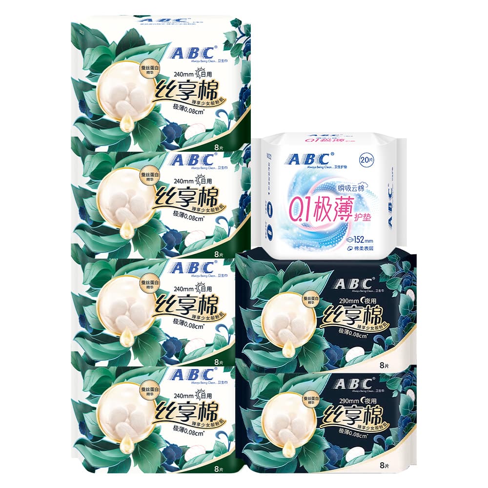 ABC Silk Egg White Сыворотки Гигиенические прокладки - изображение 3