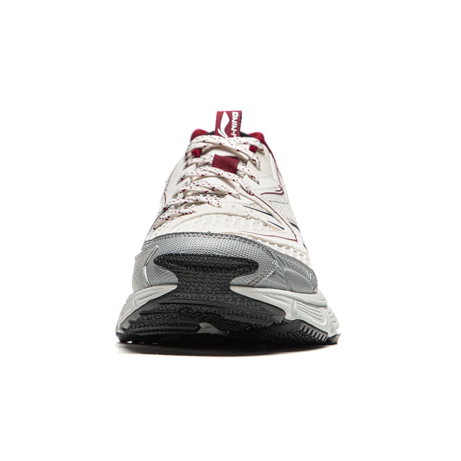 Кроссовки Li-Ning Синцзи Y2K Модный тренд Винтажный стиль Толстоподошвенные кроссовки Женская или мужская обувь низкой высоты Мужской Бело-серый - изображение 5