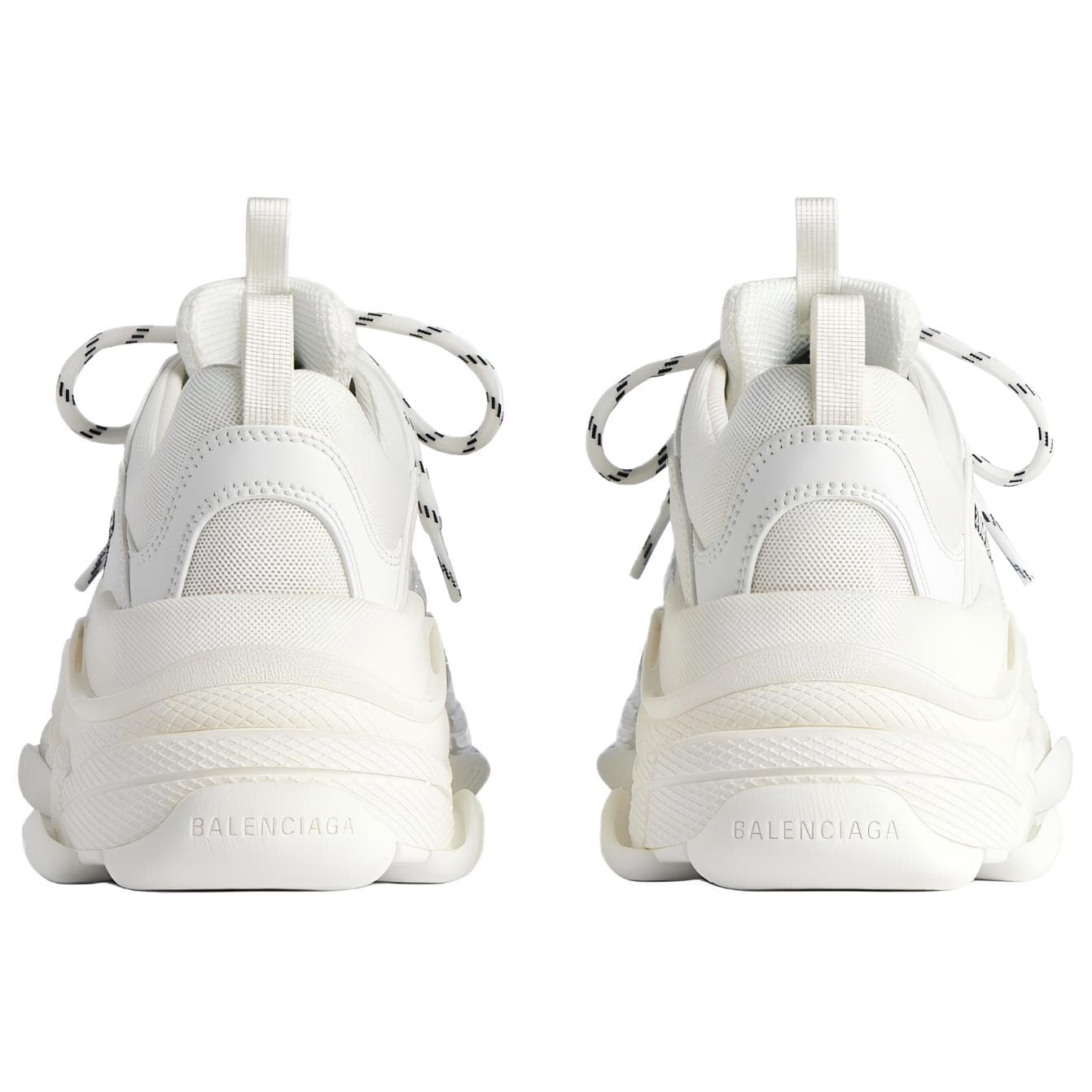 Кроссовки Balenciaga Triple S Low Топ Массивные кроссовки Women's White Серебряный - изображение 6