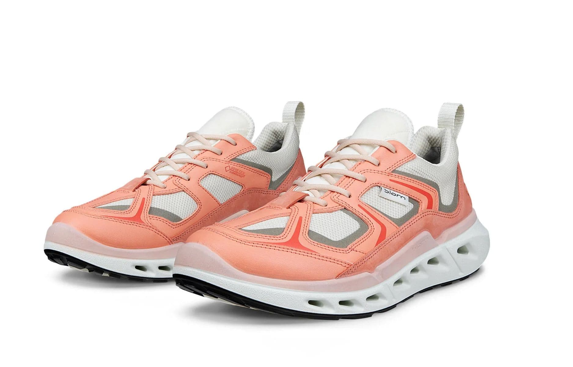 Кроссовки Ecco SS26 Biom 720 Коллекция Текстиль Коровья кожа Низкий верх Повседневная обувь Женская Кораллово-красный - изображение 3