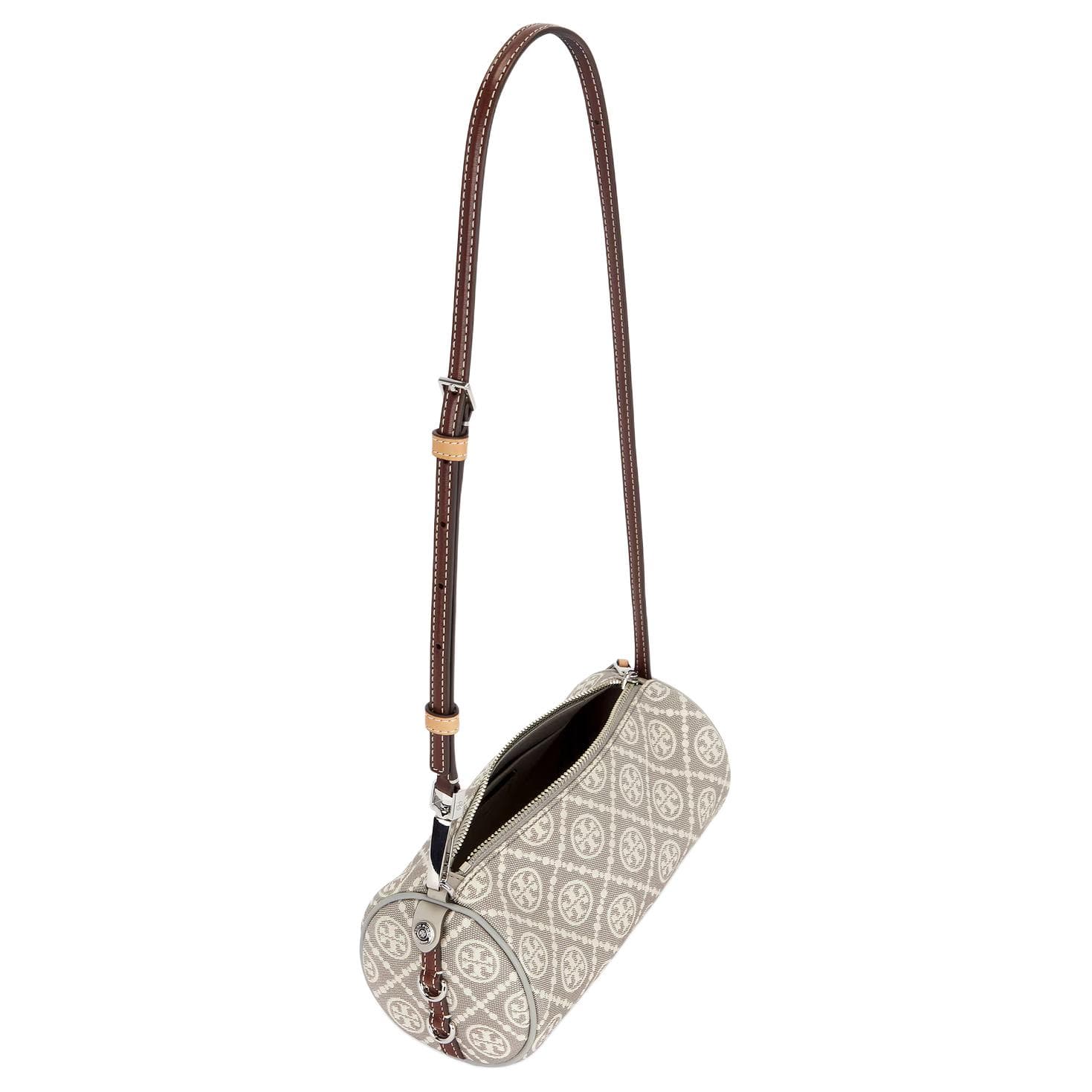 Сумка через плечо Tory Burch T Monogram Ткань Сумка через плечо Женская Серого цвета - изображение 4
