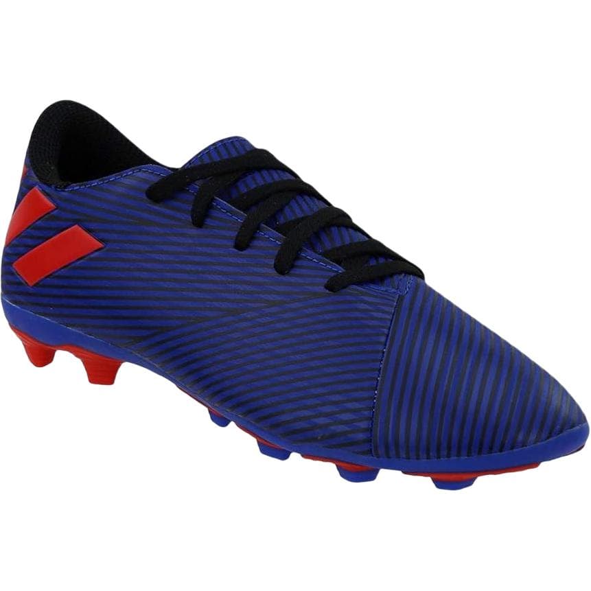Бутсы Adidas NEMEZIZ 19,4 Low Топ Детские футбольные бутсы Синий Красный - изображение 4