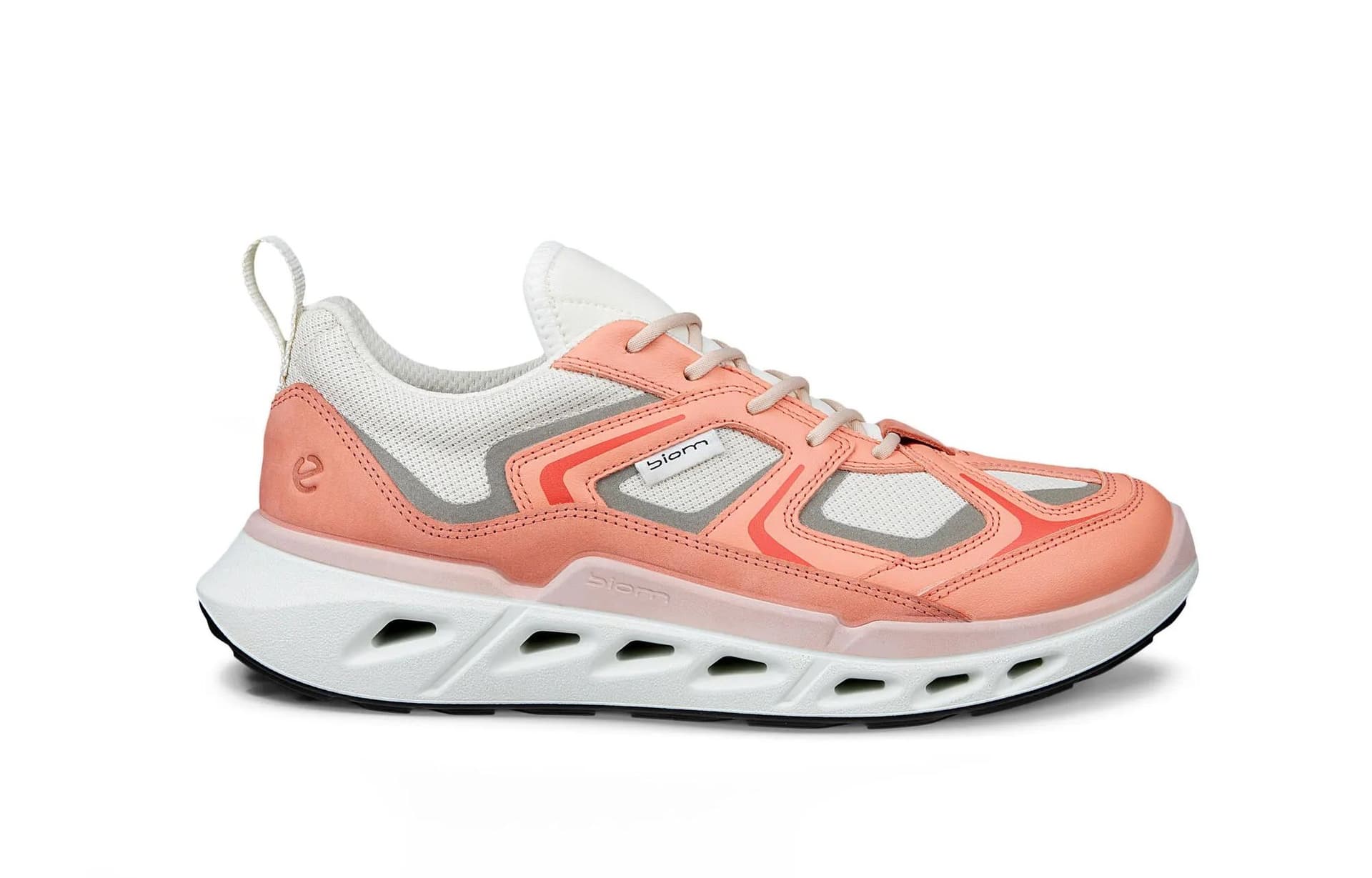 Кроссовки Ecco SS26 Biom 720 Коллекция Текстиль Коровья кожа Низкий верх Повседневная обувь Женская Кораллово-красный - изображение 2